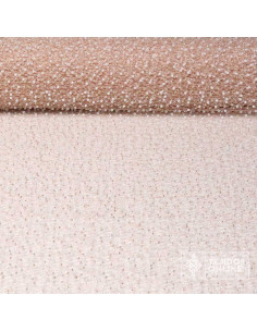 Tul Rosa con Perlas - Telas para Vestidos de Boda - TelasOnline - Imagen 1