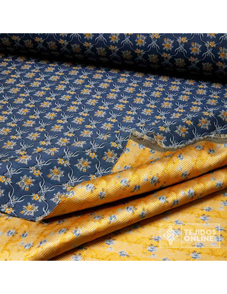 Telas Brocado Azul Verona Fallera | Tejidos Online - Imagen 3