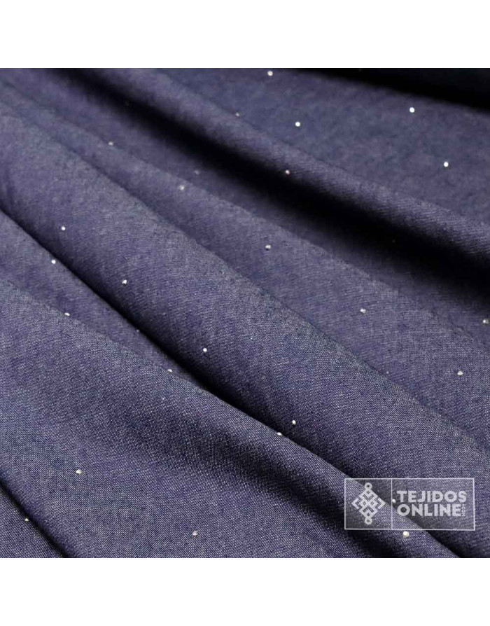 Tela Vaquera Algodón Diamantes - Tejidos Vaqueros en Ofertas - Imagen 3
