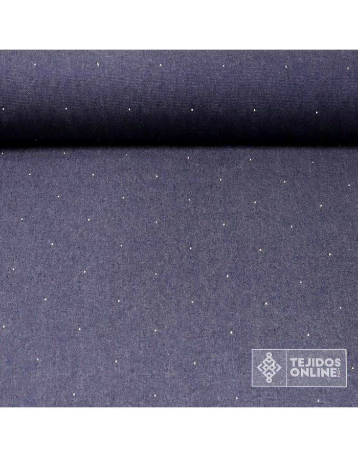 Tela Vaquera Algodón Diamantes - Tejidos Vaqueros en Ofertas - Imagen 1