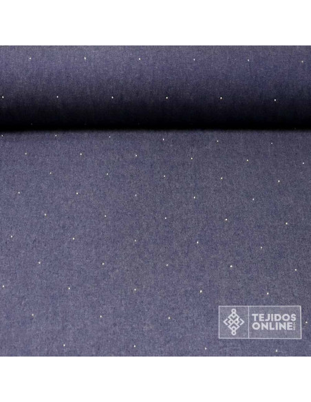 Tela Vaquera Algodón Diamantes - Tejidos Vaqueros en Ofertas - Imagen 1