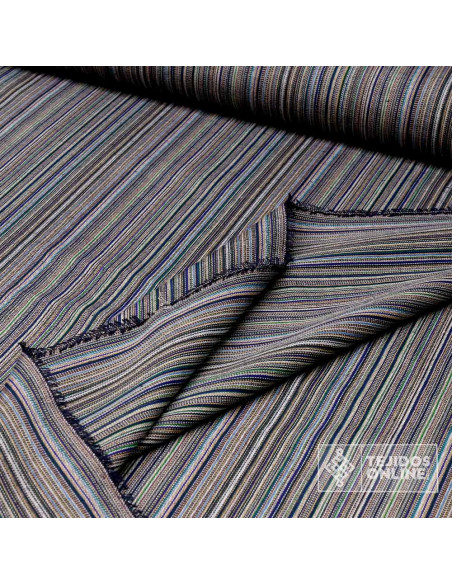 Tela Alpujarreña Gris con Rayas - Comprar Tela Alpujarreña - Imagen 2