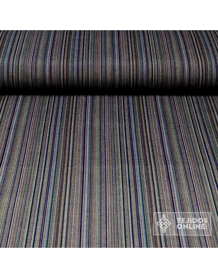 Tela Alpujarreña Gris con Rayas - Comprar Tela Alpujarreña - Imagen 1