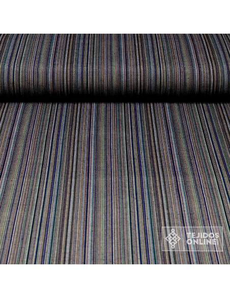Tela Alpujarreña Gris con Rayas - Comprar Tela Alpujarreña - Imagen 1