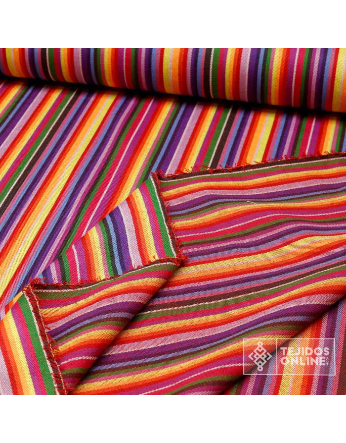 Tela Alpujarreña Multicolor Arcoiris - Comprar Tela Alpujarreña - Imagen 2