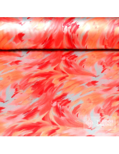 Crep Seda Raso Coral Rosado