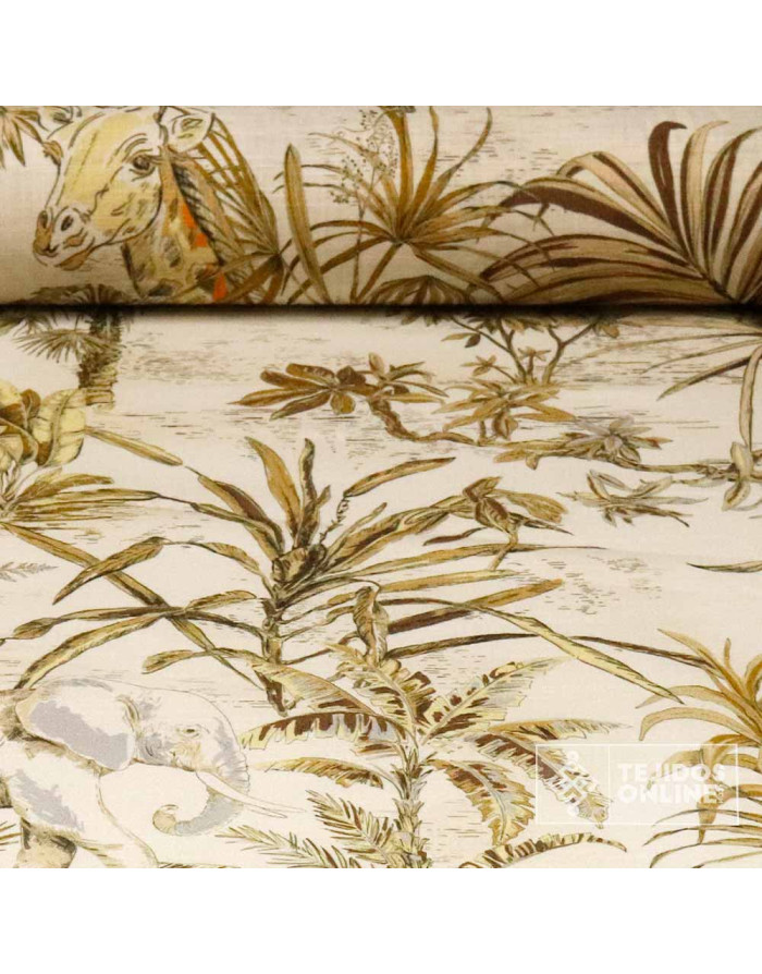 Tela de Lino Safari | Telas de Lino Estampadas - Imagen 1