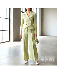 Tela Chanel Verde Lima - Comprar Tela de Chanel - Imagen 2