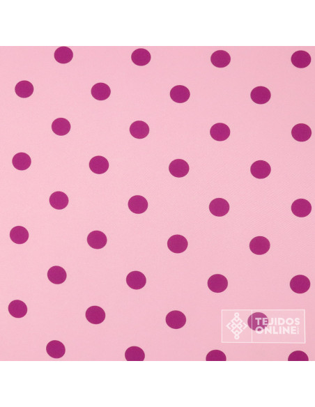 Tela Rosa con Lunar Buganvilia | Lunares para Flamenca - Imagen 5