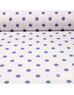 Tela Blanca Lunar Azafata Big |Telas para Flamenca - Imagen 1