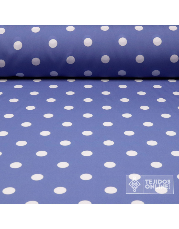 Tela Azafata Lunar Blanco Big |Telas para Flamenca - Imagen 1