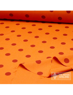 Tela Naranja Lunar Caldera Big | Telas para Flamenca - Imagen 2