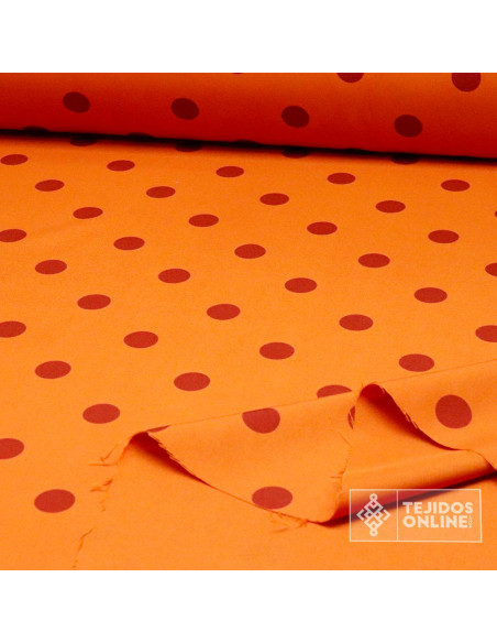Tela Naranja Lunar Caldera Big | Telas para Flamenca - Imagen 2