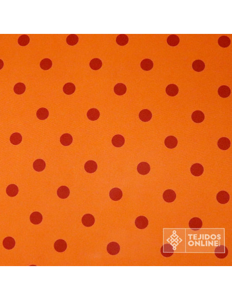Tela Naranja Lunar Caldera Big | Telas para Flamenca - Imagen 3