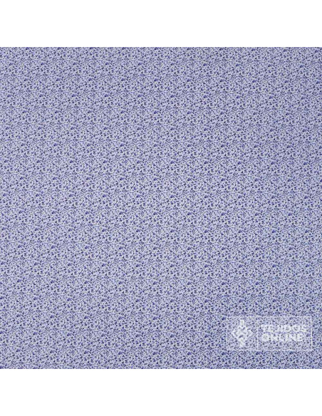 Telas de Flores Pequeñas Tonos Azules | Tejidos Online - Imagen 4