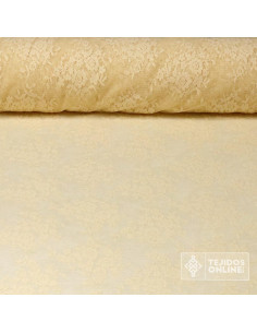 Tela Encaje Beige Fino - Telas de Rostrillos - Imagen 1