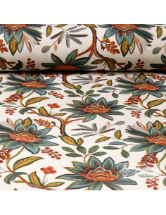 Tela Con Flores Efecto Relieve - Telas para Cortinas - Imagen 2