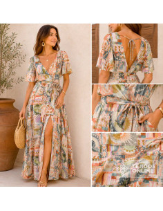 Viscosa Estampada Templo  | Tela Viscosa Estampada - Imagen 2