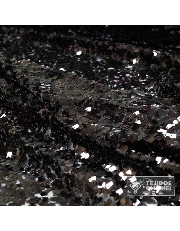 Tela Lentejuela Cuadradas - Telas de Tul - Tienda de Telas - Imagen 3