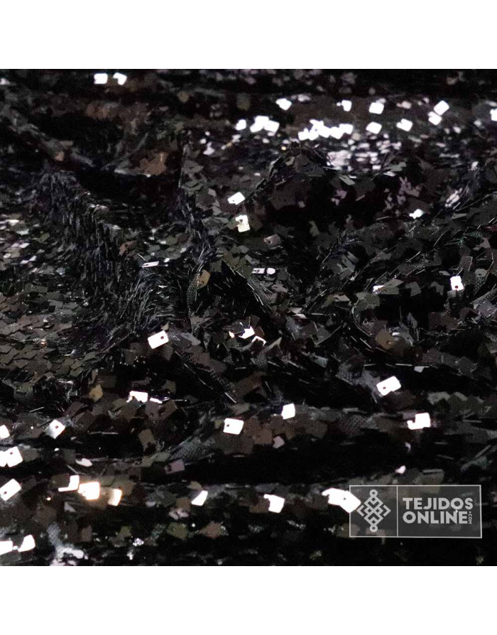 Tela Lentejuela Cuadradas - Telas de Tul - Tienda de Telas - Imagen 4