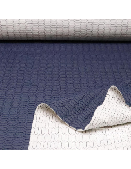 Tela Acolchada Azul Marino  | Venta de Telas Online - Imagen 4
