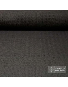 Tela Acolchada Negra Zig Zag  | Venta de Telas Online - Imagen 1