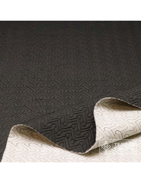 Tela Acolchada Negra Zig Zag  | Venta de Telas Online - Imagen 3