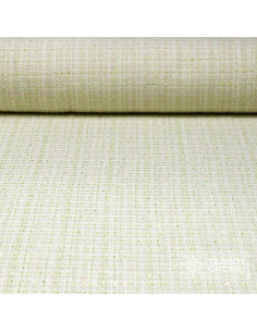 Tela Blanco Roto Verde Lima - Comprar Tela de Chanel - Imagen 1