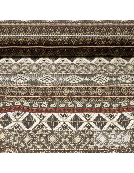 Tela Jacquard Azteca en Lana - Telas de Moda - Imagen 1