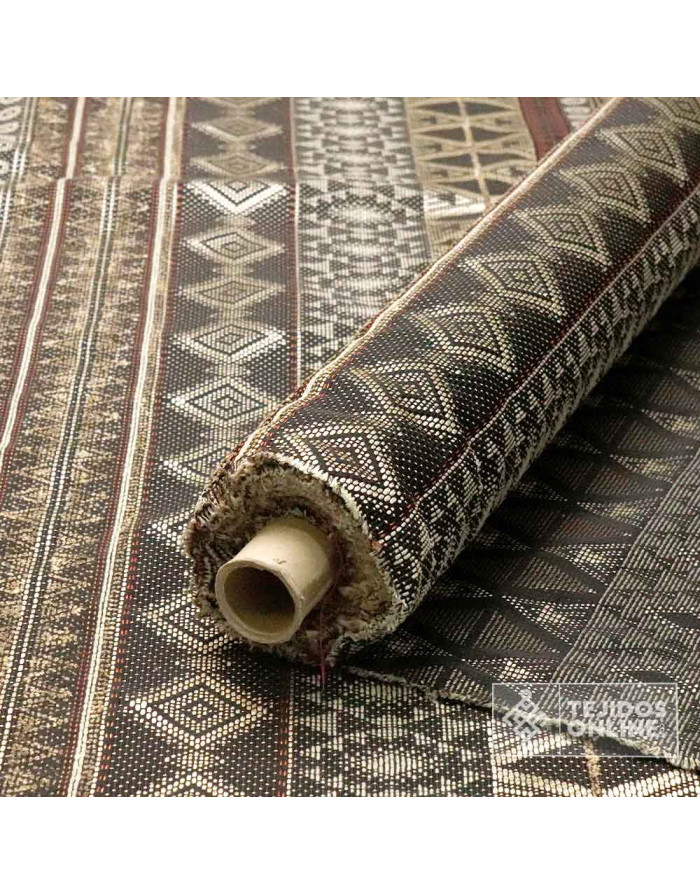 Tela Jacquard Azteca en Lana - Telas de Moda - Imagen 4