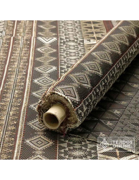 Tela Jacquard Azteca en Lana - Telas de Moda - Imagen 4