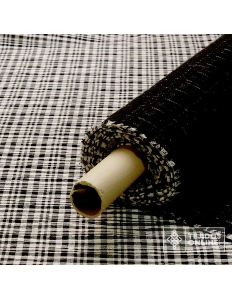 Doble Tela Vichy Negro - Telas de Moda - Imagen 4