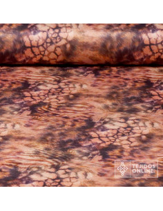 Antelina Punto Neopreno Animal Print Rosa | Telas de Moda - Imagen 1