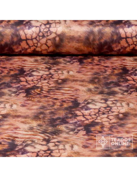 Antelina Punto Neopreno Animal Print Rosa | Telas de Moda - Imagen 1