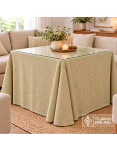 Tela para Mesa Camilla Doble Cara - Telas de Chenilla - Imagen 2