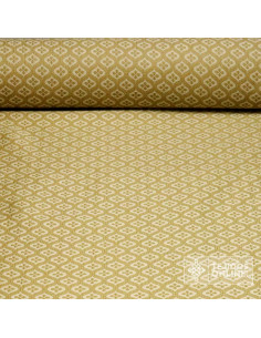 Tela Reyes Magos Brocado Beige Oriente - Telas para Cabalgatas - Imagen 1