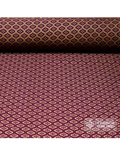 Tela Reyes Magos Brocado Morado Oriente - Telas para Cabalgatas - Imagen 1