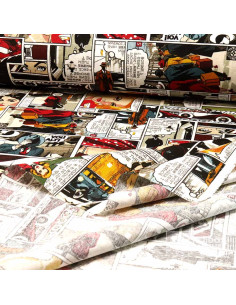 Tela de Comics Multicolor | Telas para Manualidades y Cortinas - Imagen 2