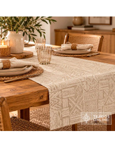 Loneta Estampada Étnica Tribal Nairobi - Telas de Espigas - Imagen 2