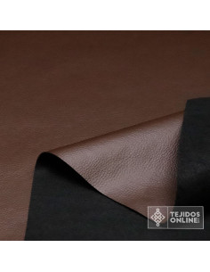 Polipiel Marrón - Telas de Cuero - Telas de Polipiel - Imagen 2