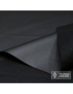Tela de Polipiel - Polipiel Negra - Tela de Cuero - Imagen 2