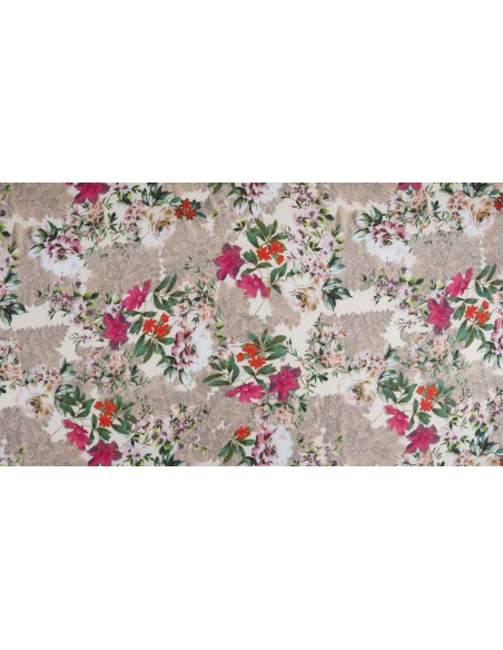 Crep Lycra Flores Grosell Crep Lycra Flores Grosell