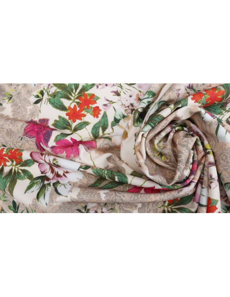 Crep Lycra Flores Grosell Crep Lycra Flores Grosell