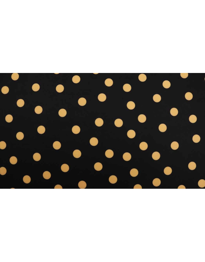 Crep Lycra Negro Lunar Mandarina