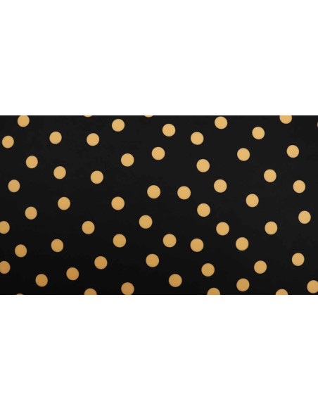 Crep Lycra Negro Lunar Mandarina Crep Lycra Negro Lunar Mandarina