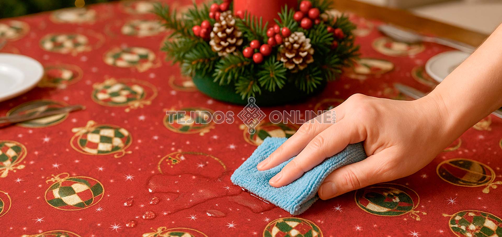 limpiar manteles navidad balletas